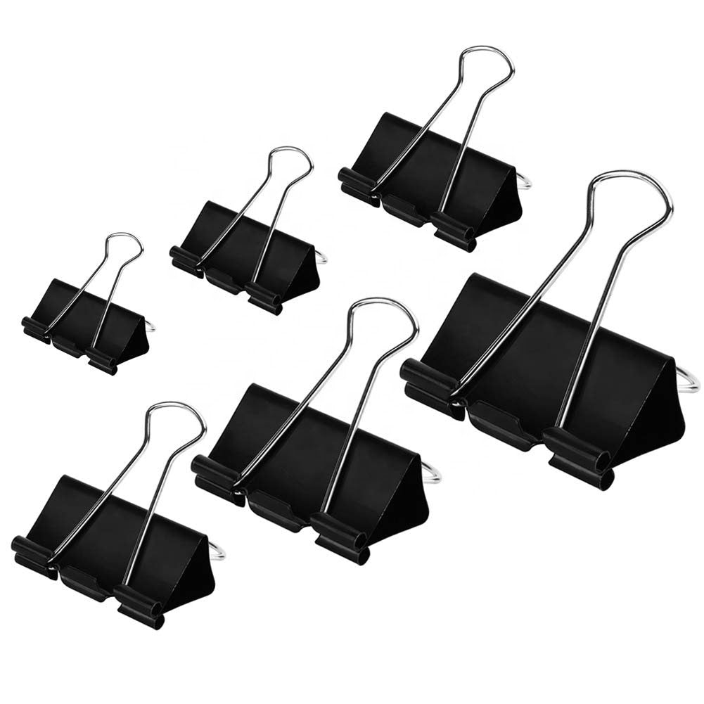 Black Binder Clips Assorted Sizes – Bulk Office Pack – Fast Shipping Ontario