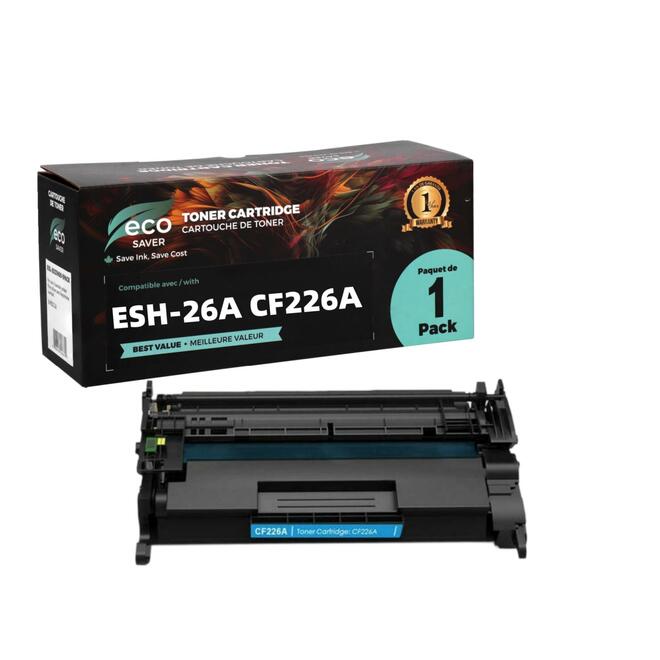 Compatible HP 26A (CF226A) Black Toner Cartridge - 2 Pack EcoBox