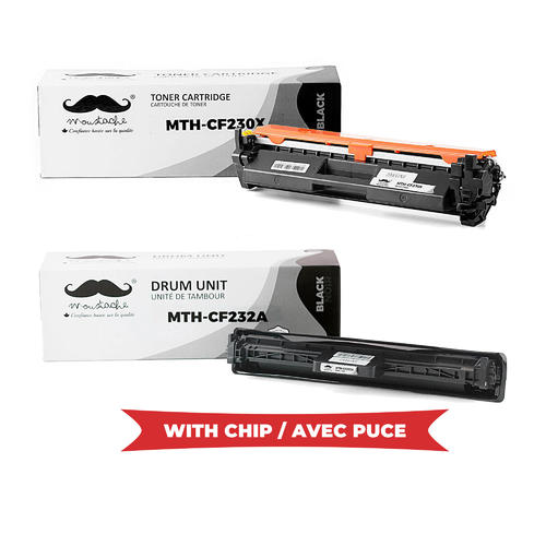 Compatible HP 30X 32A Toner Cartridge and Drum Combo - With Chip - Moustache®